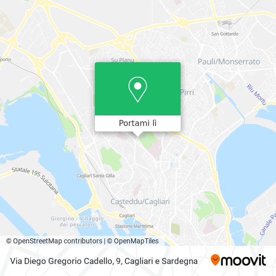 Mappa Via Diego Gregorio Cadello, 9