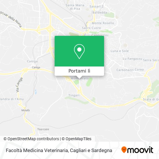 Mappa Facoltà Medicina Veterinaria