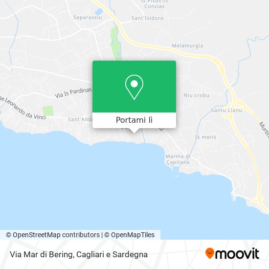 Mappa Via Mar di Bering