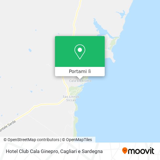 Mappa Hotel Club Cala Ginepro