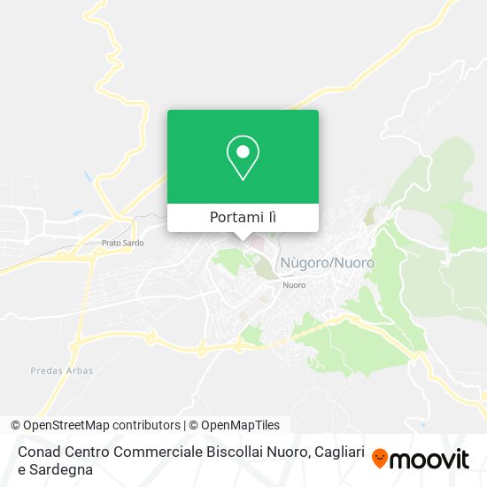 Mappa Conad Centro Commerciale Biscollai Nuoro