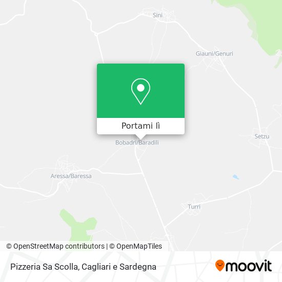 Mappa Pizzeria Sa Scolla