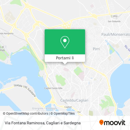 Mappa Via Fontana Raminosa