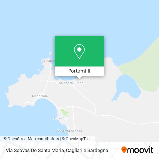 Mappa Via Scovas De Santa Maria