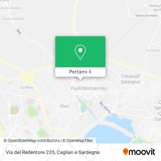 Mappa Via del Redentore 235
