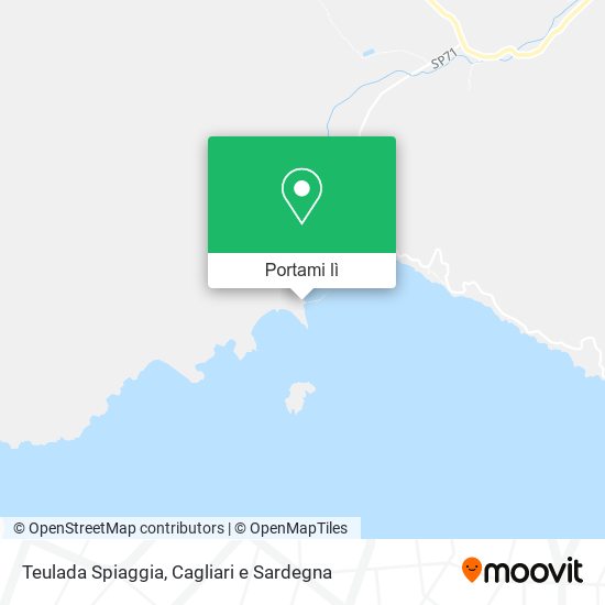 Mappa Teulada Spiaggia