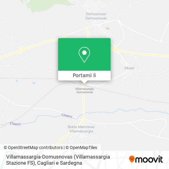 Mappa Villamassargia-Domusnovas (Villamassargia Stazione FS)