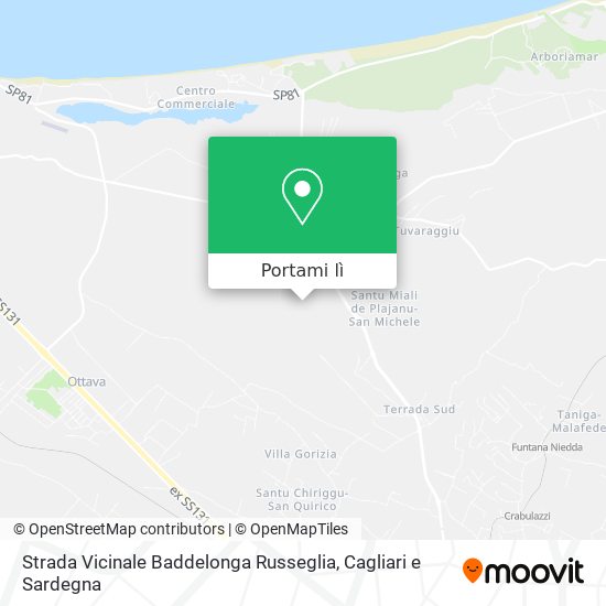 Mappa Strada Vicinale Baddelonga Russeglia