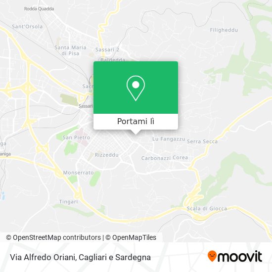 Mappa Via Alfredo Oriani