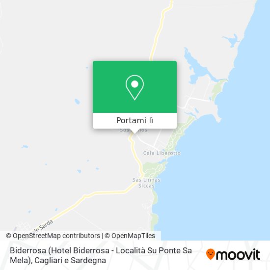 Mappa Biderrosa (Hotel Biderrosa - Località Su Ponte Sa Mela)