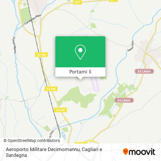 Mappa Aeroporto Militare Decimomannu