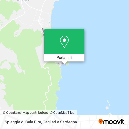 Mappa Spiaggia di Cala Pira