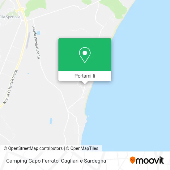 Mappa Camping Capo Ferrato