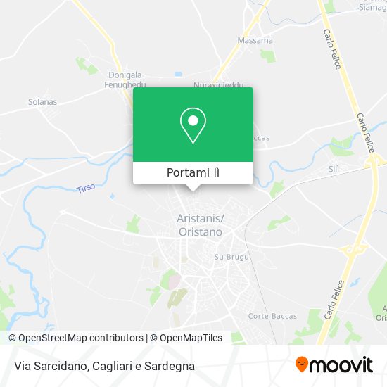 Mappa Via Sarcidano