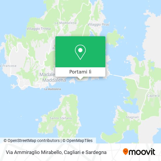 Mappa Via Ammiraglio Mirabello
