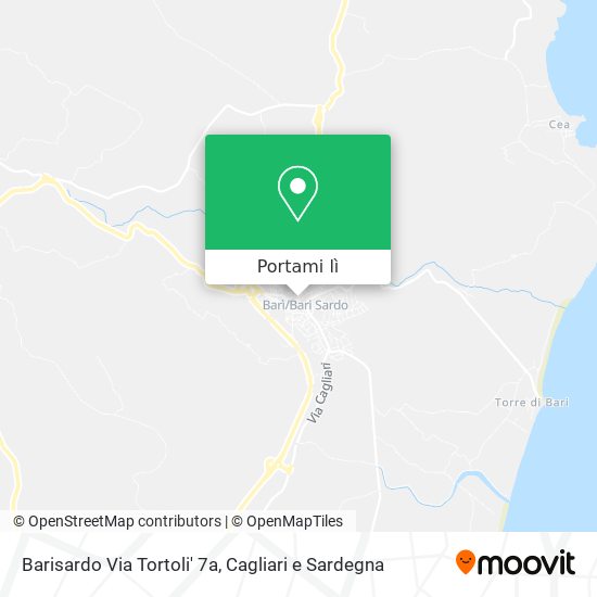 Mappa Barisardo Via Tortoli' 7a