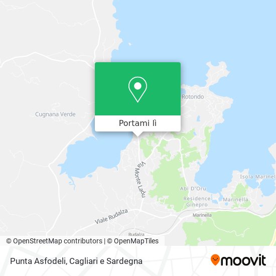 Mappa Punta Asfodeli