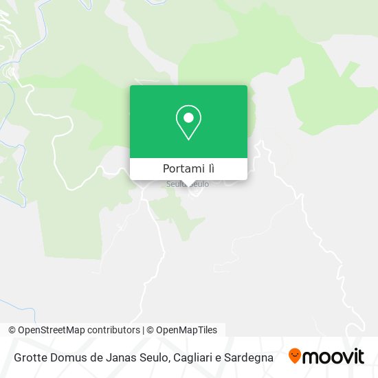 Mappa Grotte Domus de Janas Seulo