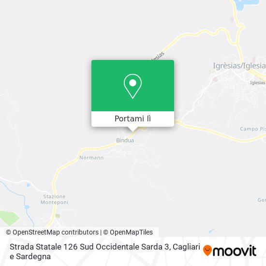 Mappa Strada Statale 126 Sud Occidentale Sarda 3