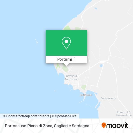 Mappa Portoscuso Piano di Zona