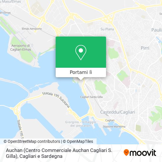 Mappa Auchan (Centro Commerciale Auchan Cagliari S. Gilla)