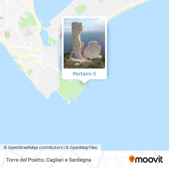 Mappa Torre del Poetto