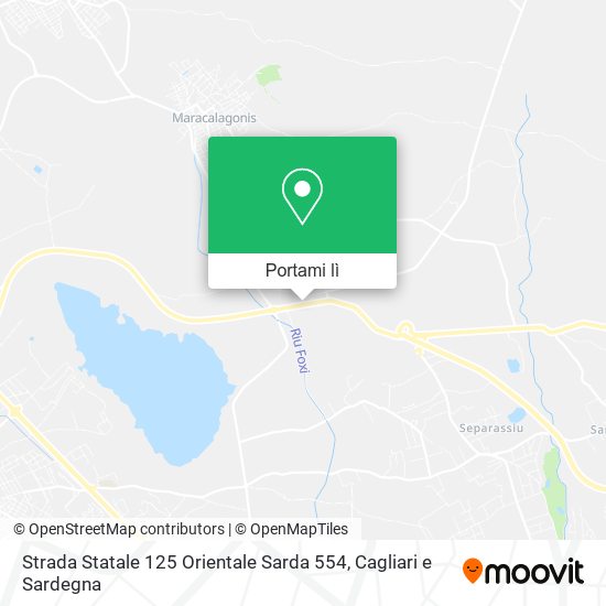 Mappa Strada Statale 125 Orientale Sarda 554