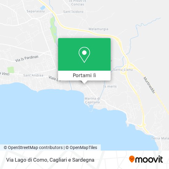 Mappa Via Lago di Como