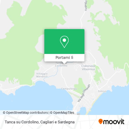 Mappa Tanca su Cordolino