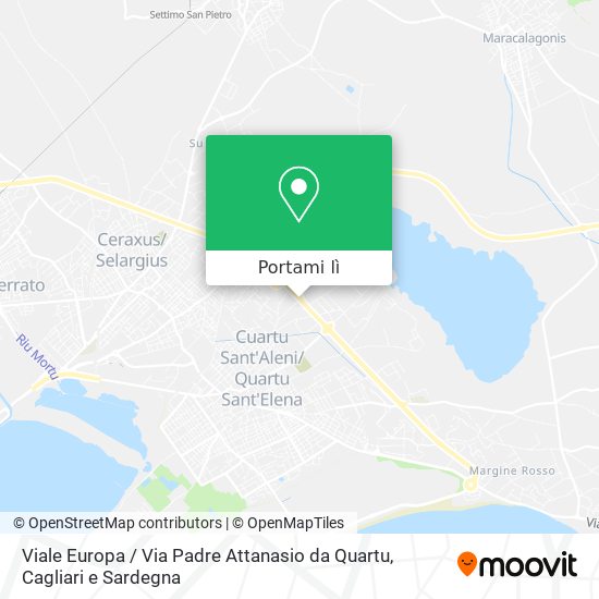 Mappa Viale Europa / Via Padre Attanasio da Quartu