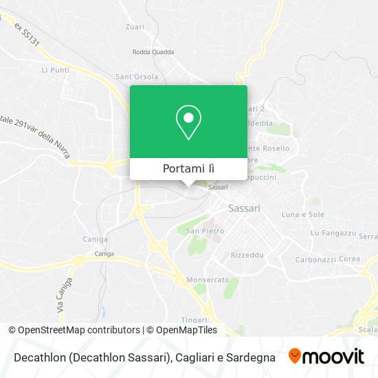 Mappa Decathlon (Decathlon Sassari)