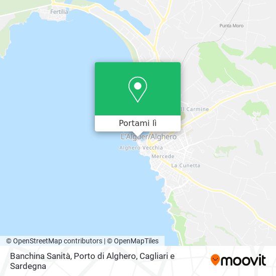 Mappa Banchina Sanità, Porto di Alghero