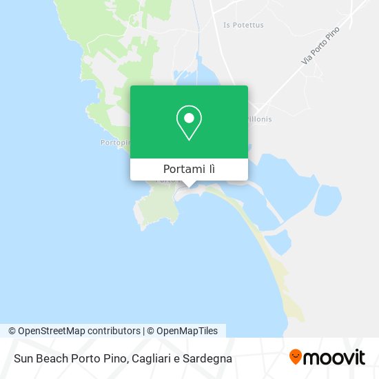 Mappa Sun Beach Porto Pino