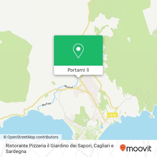 Mappa Ristorante Pizzeria il Giardino dei Sapori, Viale dei Carrubi