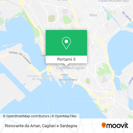 Mappa Ristorante da Artan