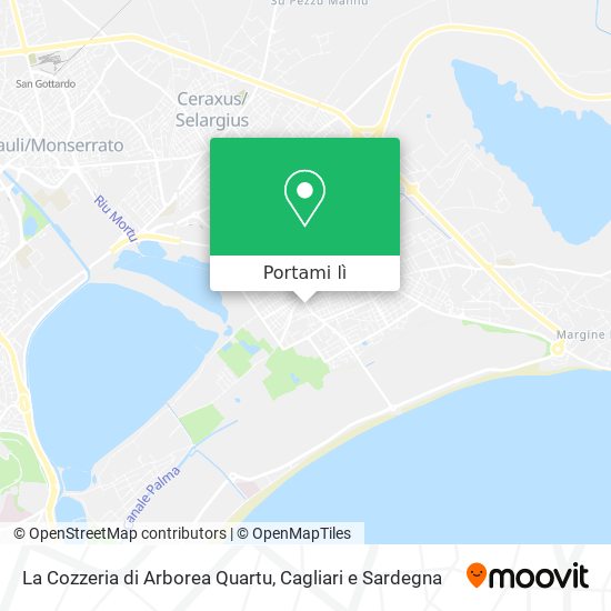 Mappa La Cozzeria di Arborea Quartu