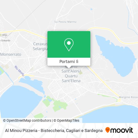 Mappa Al Minou Pizzeria - Bisteccheria