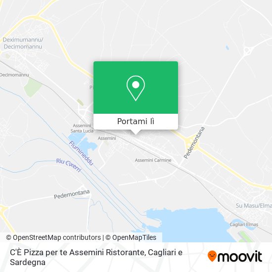 Mappa C'È Pizza per te Assemini Ristorante