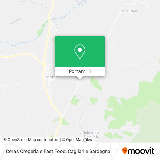 Mappa Cera's Creperia e Fast Food