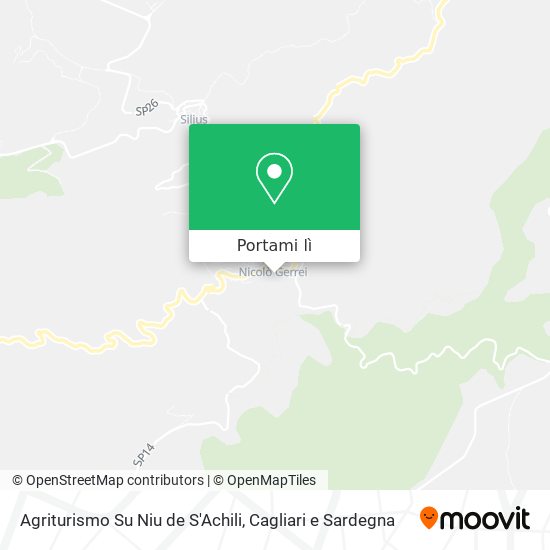 Mappa Agriturismo Su Niu de S'Achili