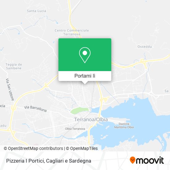 Mappa Pizzeria I Portici