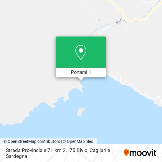 Mappa Strada Provinciale 71 km 2,175 Bivio