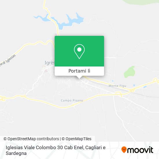 Mappa Iglesias Viale Colombo 30 Cab Enel