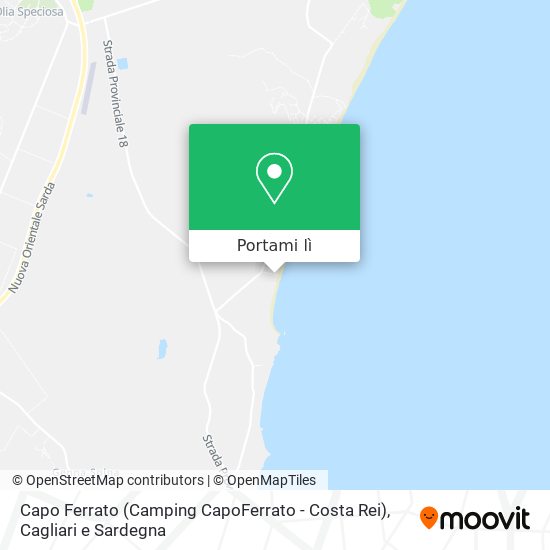 Mappa Capo Ferrato (Camping CapoFerrato - Costa Rei)