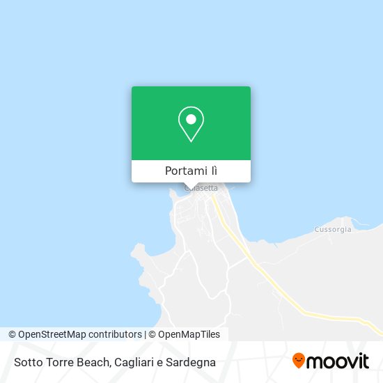 Mappa Sotto Torre Beach