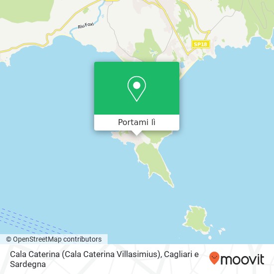 Mappa Cala Caterina (Cala Caterina Villasimius)