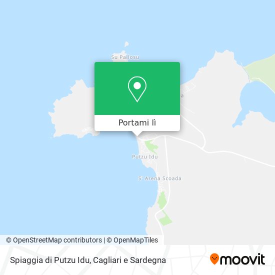 Mappa Spiaggia di Putzu Idu