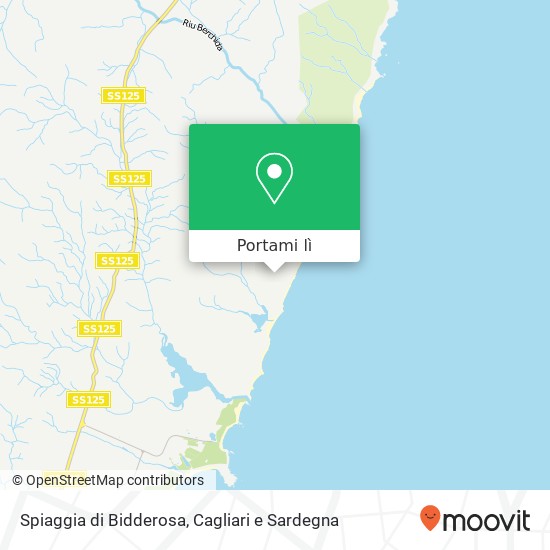 Mappa Spiaggia di Bidderosa