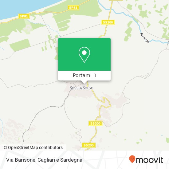 Mappa Via Barisone