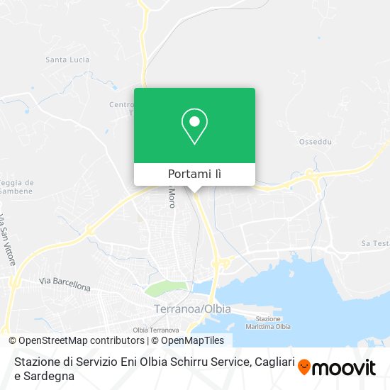 Mappa Stazione di Servizio Eni Olbia Schirru Service